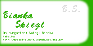 bianka spiegl business card